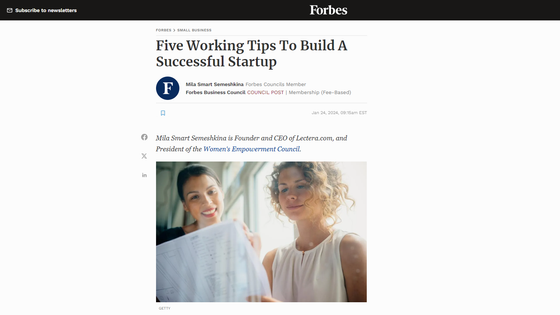 Mila Smart Semeshkina in der Forbes-Kolumne: “Der Erfolg von Startups zeugt von Mut und Weitsicht”